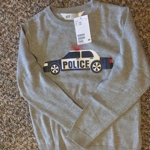 H&M Grey “Police” Children Sweater
